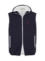 Жилет с капюшоном Brunello Cucinelli из нейлона с утеплителем Thermore® и логотипом, 83% нейлон 11016242