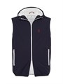 Жилет с капюшоном Brunello Cucinelli из нейлона с утеплителем Thermore® и логотипом, 83% нейлон 11016242