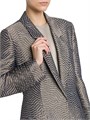 Блейзер с геометрическим жаккардовым узором от Giorgio Armani, 37% вискозы, 23% шелка, с классическими лацканами 11025357