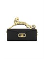 Lanvin Сумка Pencil Cat с объемной скульптурной ручкой из телячьей кожи, 28 x 11 x 8 см 11012504