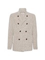 Brunello Cucinelli Кардиган Bruno Cucinelli из мериносовой шерсти, кашемира и шелка с металлическими пуговицами и полуоткрытым воротником 11016177