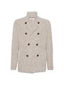 Brunello Cucinelli Кардиган Bruno Cucinelli из мериносовой шерсти, кашемира и шелка с металлическими пуговицами и полуоткрытым воротником 11016177