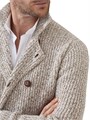 Brunello Cucinelli Кардиган Bruno Cucinelli из мериносовой шерсти, кашемира и шелка с металлическими пуговицами и полуоткрытым воротником 11016177