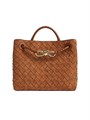 Bottega Veneta Сумка из замши Small Andiamo с верхней ручкой, 25 см x 20 см x 10 см, с регулируемым плечевым ремнем 11020028