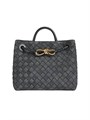 Bottega Veneta Сумка из замши Small Andiamo с верхней ручкой, 25 см x 20 см x 10 см, с регулируемым плечевым ремнем 11020028