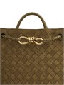 Bottega Veneta Сумка из замши Small Andiamo с верхней ручкой, 25 см x 20 см x 10 см, с регулируемым плечевым ремнем 11020028