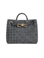 Bottega Veneta Сумка из замши Small Andiamo с верхней ручкой, 25 см x 20 см x 10 см, с регулируемым плечевым ремнем 11020028