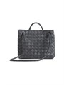 Bottega Veneta Сумка из замши Small Andiamo с верхней ручкой, 25 см x 20 см x 10 см, с регулируемым плечевым ремнем 11020028