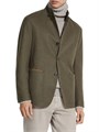 Куртка Oasi Cashmere Il Conte в стиле кэжуал с кожаными элементами и воротником-стойкой от Zegna 11021365