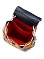 Christian Louboutin Стильный тканевый рюкзак с покрытием и шипами, 35 см x 16 см x 44 см, производство Италия 11015497