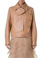 Кожаный асимметричный тренч Arno от Akris из 100% овечьей кожи с шелковой подкладкой 11027535