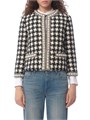 Valentino Garavani Embroidered Jacket in Damier Light Tweed 11026017