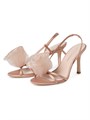 Женские сандалии Steph с органзовой розеткой и тонкими ремешками, каблук 100 мм, Loeffler Randall 11030343