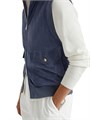 Brunello Cucinelli Двухсторонний жилет из замши с хлопковыми трикотажными вставками и итальянским качеством 11029939