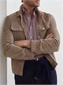 Мужская замшевая куртка Brunello Cucinelli из натуральной кожи с четырьмя карманами, Италия 11016260