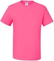 Мужская футболка Jerzees с усиленной строчкой на плечах, размер M, неоново-розового цвета 10022616