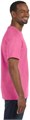 Мужская футболка Jerzees с усиленной строчкой на плечах, размер M, неоново-розового цвета 10022616