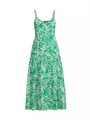 Яркое миди-платье Brittany с растительным принтом и регулируемыми бретелями от Ro',s Garden, 100% хлопок 10042213