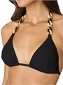 Треугольный бикини-топ с цепочкой Shoshanna, 92% нейлон/8% спандекс 11026477