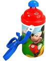 ZAK Designs Бутылка для воды детская Mickey Mouse с выдвижной крышкой и ремешком, 12 унций 11074364
