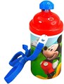 ZAK Designs Бутылка для воды детская Mickey Mouse с выдвижной крышкой и ремешком, 12 унций 11074364