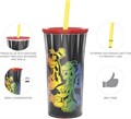 ZAK Designs Пластиковый стакан с двойными стенками для холодных напитков, 20 унций, с крышкой и соломкой, оригинальный дизайн 11048973