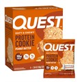 Quest Nutrition Протеиновое печенье с шоколадной крошкой, 15 г белка, 1 г сахара, 2 г чистых углеводов, низкоуглеводное, высокобелковое, упаковка из 4 шт. 11092484