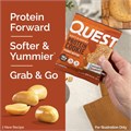 Quest Nutrition Протеиновое печенье с шоколадной крошкой, 15 г белка, 1 г сахара, 2 г чистых углеводов, низкоуглеводное, высокобелковое, упаковка из 4 шт. 11092484