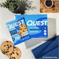 Quest Nutrition Протеиновое печенье с шоколадной крошкой, 15 г белка, 1 г сахара, 2 г чистых углеводов, низкоуглеводное, высокобелковое, упаковка из 4 шт. 11092484