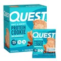 Quest Nutrition Протеиновое печенье с шоколадной крошкой, 15 г белка, 1 г сахара, 2 г чистых углеводов, низкоуглеводное, высокобелковое, упаковка из 4 шт. 11092484