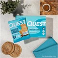 Quest Nutrition Протеиновое печенье с шоколадной крошкой, 15 г белка, 1 г сахара, 2 г чистых углеводов, низкоуглеводное, высокобелковое, упаковка из 4 шт. 11092484