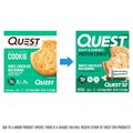 Quest Nutrition Протеиновое печенье с шоколадной крошкой, 15 г белка, 1 г сахара, 2 г чистых углеводов, низкоуглеводное, высокобелковое, упаковка из 4 шт. 11092484