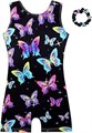 HOZIY Gymnastics Leotards for Girls with Shorts Biketards Dance Tumbling Outfits Matching Scrunchies 1-12 Years Old 11042627