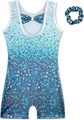 HOZIY Gymnastics Leotards for Girls with Shorts Biketards Dance Tumbling Outfits Matching Scrunchies 1-12 Years Old 11042627