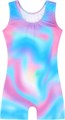 HOZIY Gymnastics Leotards for Girls with Shorts Biketards Dance Tumbling Outfits Matching Scrunchies 1-12 Years Old 11042627