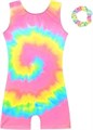 HOZIY Gymnastics Leotards for Girls with Shorts Biketards Dance Tumbling Outfits Matching Scrunchies 1-12 Years Old 11042627