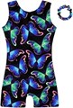 HOZIY Gymnastics Leotards for Girls with Shorts Biketards Dance Tumbling Outfits Matching Scrunchies 1-12 Years Old 11042627