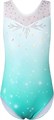 Hoziy Гимнастические купальники для девочек: 82% полиэстер, 18% спандекс, стильные блестящие модели с узорами 11043964