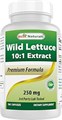 Best Naturals Экстракт дикого салата 10:1 250 мг, 240 капсул, без ГМО и глютена, способствует расслаблению 11084033