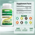 Best Naturals Экстракт дикого салата 10:1 250 мг, 240 капсул, без ГМО и глютена, способствует расслаблению 11084033