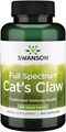 Swanson Кошачья добавка ',Котячий коготь', для поддержания иммунитета и улучшения пищеварения кошек - 100 капсул по 500 мг 11090062