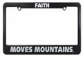 Swanson Рамка для автомобильного номера Faith Moves Mountains, легкая и прочная пластиковая конструкция 11045458