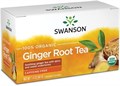 Swanson Чай из 100% органического имбиря, 20 пакетиков, сладкий и пряный, вегетарианский, без ГМО 11052253