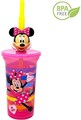 ZAK Designs Фляга 3D с изображением Минни Маус, 450 мл, без BPA, с многоразовой соломинкой 11082723