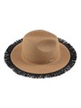 Eugenia Kim Шляпа-федора Courtney из вязаной бумаги с бахромой, размеры: 10 см на 5.7 см 11008425