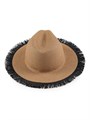 Eugenia Kim Шляпа-федора Courtney из вязаной бумаги с бахромой, размеры: 10 см на 5.7 см 11008425
