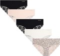 Женские трусики-хипстеры Jessica Simpson, комплект из 5 штук, из микрофибры, с кружевной отделкой, бесшовные, размеры S-XL 10022471