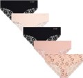 Женские трусики-хипстеры Jessica Simpson, комплект из 5 штук, из микрофибры, с кружевной отделкой, бесшовные, размеры S-XL 10022471