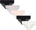 Женские трусики-хипстеры Jessica Simpson, комплект из 5 штук, из микрофибры, с кружевной отделкой, бесшовные, размеры S-XL 10022471