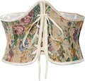 Корсетный пояс в стиле Ренессанса с цветочным узором, шнуровкой и молнией от American Trends для женщин, идеально подходит для средневековых вечеринок 11041754